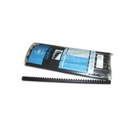 GUSANO DE PLASTICO GBC DE 1 PULGADA PASO 38 AROS HASTA 171 A 200 HOJAS COLOR NEGRO 1 PAQUETE CON 25 PIEZAS - Envío Gratuito