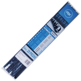 GUSANO DE PLASTICO GBC DE 1/4 PULGADA PASO 38 AROS HASTA 10 A 20 HOJAS COLOR NEGRO 1 PAQUETE CON 25 PIEZAS - Envío Gratuito
