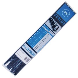 GUSANO DE PLASTICO GBC DE 3/8 PULGADA PASO 38 AROS HASTA 36 A 50 HOJAS COLOR NEGRO 1 PAQUETE CON 25 PIEZAS - Envío Gratuito
