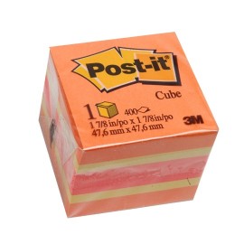 NOTA ADHESIVA REMOVIBLE POST IT 2051 COLORES NEON FORMA CUADRADA 400 HOJAS - Envío Gratuito