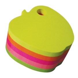 NOTA ADHESIVA REMOVIBLE MAE SP21277 COLORES NEON FORMA DE MANZANA 400 HOJAS - Envío Gratuito