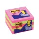 NOTA ADHESIVA REMOVIBLE POST IT 33015AL COLORES NEON FORMA CUADRADA 450 HOJAS