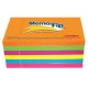 NOTA ADHESIVA REMOVIBLE JANEL MEMOTIP COLORES NEON FORMA RECTANGULAR 100 HOJAS - Envío Gratuito