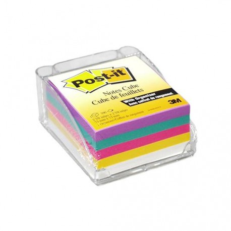 NOTA ADHESIVA REMOVIBLE POST IT 5431 COLORES NEON FORMA CUADRADA 390 HOJAS - Envío Gratuito