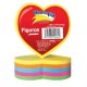 NOTA ADHESIVA REMOVIBLE JANEL MEMOTIP COLORES NEON FORMA DE CORAZON 250 HOJAS