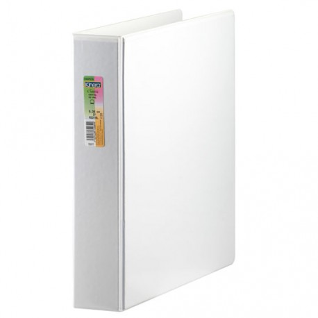 CARPETA DE VINIL PANORAMICA ARILLO EN O DE 2 PULGADAS COLOR BLANCA KINERA 9221BL 1 PIEZA - Envío Gratuito