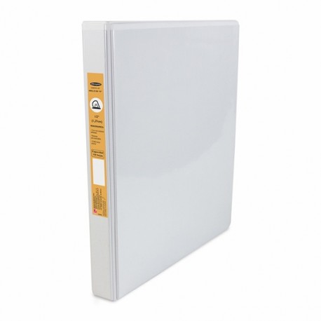 CARPETA DE VINIL PANORAMICA ARILLO EN D DE 0.5 PULGADAS COLOR BLANCA WILSON JONES 385 1 PIEZA - Envío Gratuito