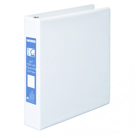 CARPETA DE VINIL BASICA ARILLO EN O DE 1.5 PULGADAS COLOR BLANCA ACCO CLEAR VIEW 1 PIEZA - Envío Gratuito