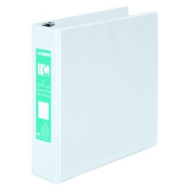 CARPETA DE VINIL BASICA ARILLO EN O DE 2 PULGADAS COLOR BLANCA WILSON JONES CLEAR VIEW 1 PIEZA - Envío Gratuito