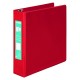 CARPETA DE VINIL BASICA ARILLO EN O DE 2 PULGADAS COLOR ROJA ACCO CLEAR VIEW 1 PIEZA