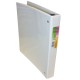 CARPETA DE VINIL PANORAMICA ARILLO EN O DE 1 PULGADA COLOR BLANCA KINERA 9101BL 1 PIEZA - Envío Gratuito