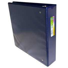 CARPETA DE VINIL PANORAMICA TAMAÑO CARTA ARILLO EN O DE 2 PULGADAS COLOR AZUL KINERA 9201AZ - Envío Gratuito