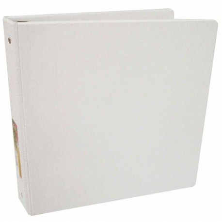 CARPETA DE VINIL BASICA ARILLO EN O DE 1.5 PULGADAS COLOR BLANCA KINERA 9600BL 1 PIEZA - Envío Gratuito