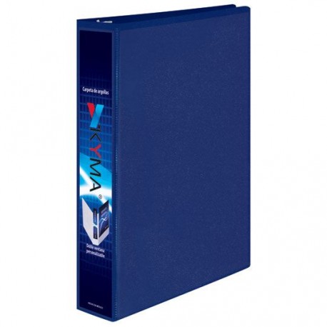 CARPETA DE VINIL BASICA ARILLO EN O DE 1 PULGADA COLOR AZUL KYMA KYMA 1 PIEZA - Envío Gratuito