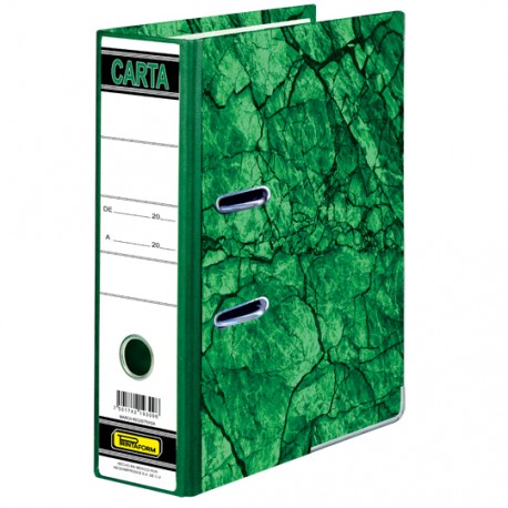 REGISTRADOR DE CARTON MARMOLEADO CLASICO TAMAÑO CARTA ARILLO EN D DE 2.5 PULGADAS COLOR VERDE PRINTAFORM REGCAR - Envío Gratuito