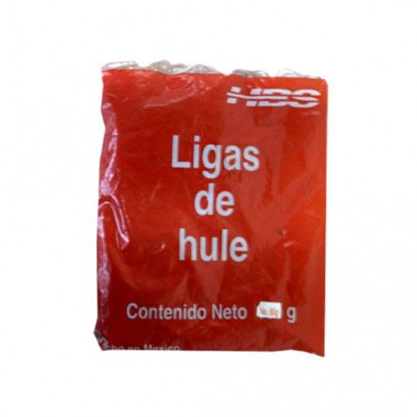 LIGA DE HULE NATURAL HERCULES NUMERO 10 COLOR BEIGE PAQUETE CON 80GR - Envío Gratuito
