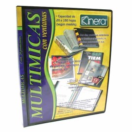 FOLDER DE POLIPROPILENO TAMAÑO CARTA AZOR KINERA 8720NE TIPO MULTIMICAS COLOR NEGRO 1 PIEZA - Envío Gratuito