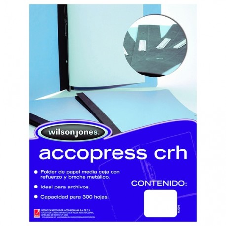 FOLDER DE PAPEL TAMAÑO CARTA ACCO ACCOPRESS P1192 TIPO CARPETA COLOR AZUL CLARO 1 PQ C/10 PZS - Envío Gratuito