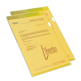 FOLDER DE POLIPROPILENO TAMAÑO CARTA IRASA LIBRETTO TIPO PORTADOCUMENTOS COLOR AMARILLO 1 PIEZA - Envío Gratuito