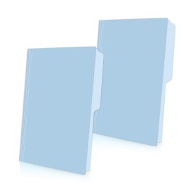 FOLDER DE PAPEL TAMAÑO OFICIO TOPS PRODUCTS PENDAFLEX M751BLU TIPO 1/2 CEJA COLOR AZUL 1 PQ C/100 PZS - Envío Gratuito