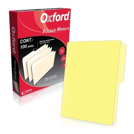 FOLDER DE PAPEL TAMAÑO CARTA TOPS PRODUCTS PENDAFLEX M750YEL TIPO 1/2 CEJA COLOR AMARILLO 1 PQ C/100 PZS - Envío Gratuito