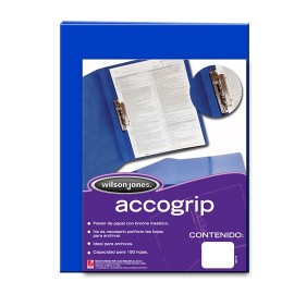 FOLDER DE PAPEL TAMAÑO CARTA ACCO ACCOGRIP P0973 TIPO CARPETA COLOR AZUL OSCURO 1 PQ C/4 PZS - Envío Gratuito