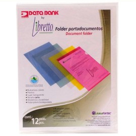 FOLDER DE POLIPROPILENO TAMAÑO CARTA IRASA LIBRETTO TIPO PORTADOCUMENTOS COLOR SURTIDO 1 PIEZA - Envío Gratuito