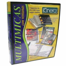 FOLDER DE POLIPROPILENO TAMAÑO CARTA AZOR KINERA 8740NE TIPO MULTIMICAS COLOR NEGRO 1 PIEZA - Envío Gratuito