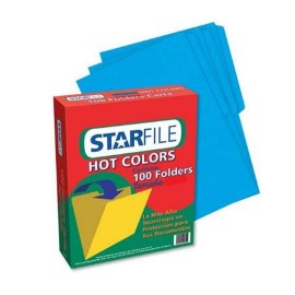 FOLDER DE PAPEL TAMAÑO CARTA MAPASA STAR FILE PH0026 TIPO 1/2 CEJA COLOR AZUL 1 PQ C/100 PZS - Envío Gratuito