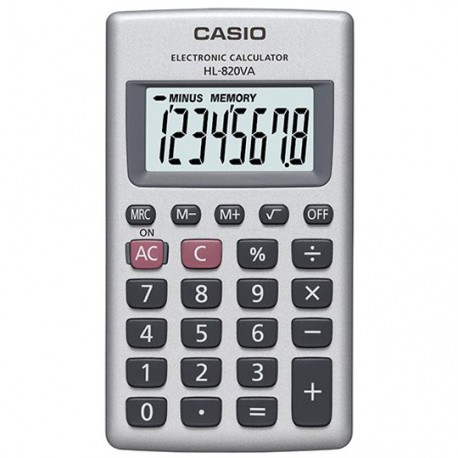 CALCULADORA DE ESCRITORIO CASIO HL820VA 8 DIGITOS - Envío Gratuito