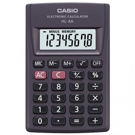 CALCULADORA DE ESCRITORIO CASIO HL-4 8 DIGITOS - Envío Gratuito