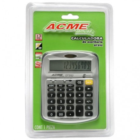 CALCULADORA DE ESCRITORIO BARRILITO DT392 12 DIGITOS - Envío Gratuito