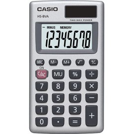 CALCULADORA DE BOLSILO CASIO HS-8VA-S-MH 8 DIGITOS - Envío Gratuito