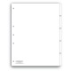 SEPARADOR WILSON JONES P0490 TAMAÑO CARTA CON 5 DIVISIONES DE PAPEL CON CEJAS TRANSPARENTES 1 JUEGO - Envío Gratuito
