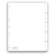 SEPARADOR WILSON JONES P0154 TAMAÑO CARTA CON 5 DIVISIONES DE PAPEL CON CEJAS PLASTIFICADAS 1 JUEGO - Envío Gratuito