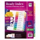 SEPARADOR AVERY 11135 TAMAÑO CARTA CON 10 DIVISIONES DE PAPEL CON CEJAS MULTICOLOR 1 JUEGO - Envío Gratuito