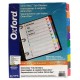 SEPARADOR OXFORD 200100 TAMAÑO CARTA CON 10 DIVISIONES DE PAPEL CON CEJAS MULTICOLOR 1 JUEGO - Envío Gratuito