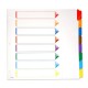 SEPARADOR OXFORD 200080 TAMAÑO CARTA CON 8 DIVISIONES DE PAPEL CON CEJAS MULTICOLOR 1 JUEGO - Envío Gratuito