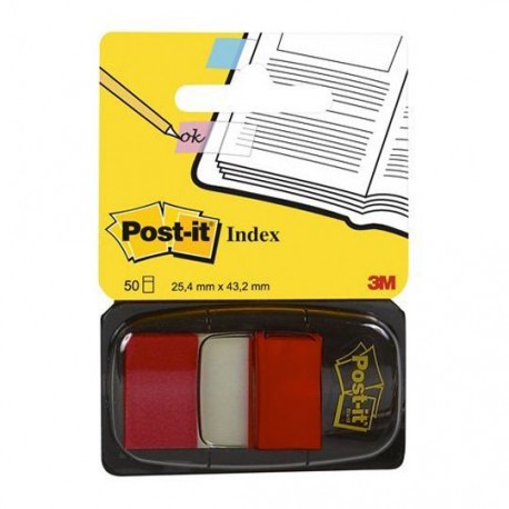BANDERITAS POST-TI 6801 COLOR ROJO 50 BANDERITAS - Envío Gratuito