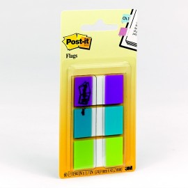 BANDERITAS POST-IT 680PBG COLORES FRIOS 60 BENDERITAS - Envío Gratuito