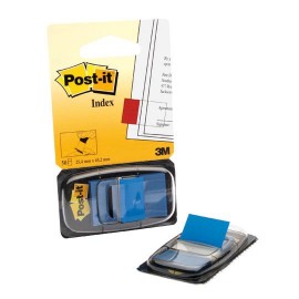 BANDERITAS POST-IT 6802 COLOR AZUL 50 BANDERITAS - Envío Gratuito