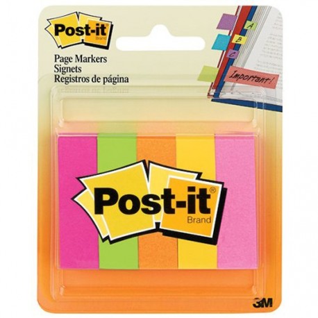 SEÑALADORES POST-IT 6705AF COLORES NEON 250 BANDERITAS - Envío Gratuito