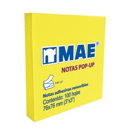 Lm-nota adhesiva amarillo neón pop up - Envío Gratuito
