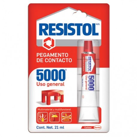 PEGAMENTO DE CONTACTO HENKEL RESISTOL 5000 COLOR AMARILLO 21 ML - Envío Gratuito