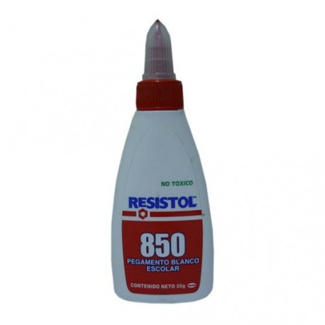 PEGAMENTO LIQUIDO HENKEL RESISTOL 850 COLOR BLANCO 55 GR - Envío Gratuito