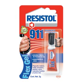 Resistol 911 flexgel 3g - Envío Gratuito