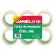 CINTA ADHESIVA DE EMPAQUE TRANSPARENTE JANEL 65 DE 48 MM X 50 M BLISTER CON 6 PZAS - Envío Gratuito