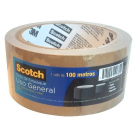 CINTA ADHESIVA DE EMPAQUE CANELA SCOTCH 360C DE 48 MM X 100 M 1 PZA - Envío Gratuito