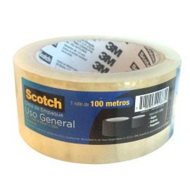 CINTA ADHESIVA DE EMPAQUE TRANSPARENTE SCOTCH 360T DE 48 MM X 100 M 1 PZA - Envío Gratuito