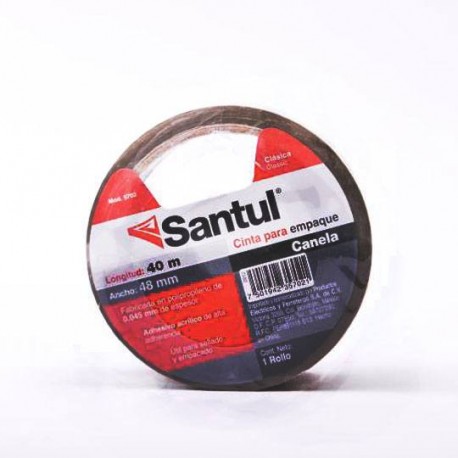 CINTA ADHESIVA DE EMPAQUE CANELA SANTUL 5702 DE 48 MM X 40 M 1 PZA - Envío Gratuito